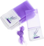 DOITOOL Lavender Sachet Bags 25 Pack Lavender Sachet Bags Empty Pouches for Buds Rose Organza Gauze (Light Purple)