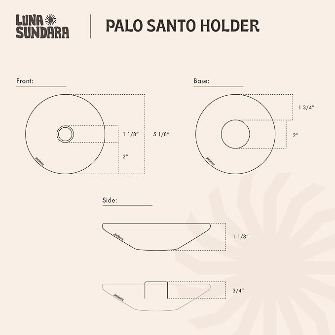 Luna Sundara Authentic Peru Pottery Palo Santo Stick and Incense Holder - Includes 5 Palo Santo Sticks - Handmade Ceramic Smudge Bowl Sage Holder - Black and White Lizard