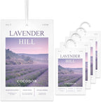 COCODOR 5 Packs Lavender Scented Sachets/Air Freshener Sachets Bags for Drawers, Closet, Cars, Long-Lasting Deodorizers Fresh Scents, Home Fragrance