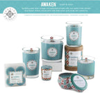 Root Candles Seeking Balance Wood Wick Spa Candle Aromatherapy Candles, 4-Ounce Travel Tin, Awaken: Basil & Lime