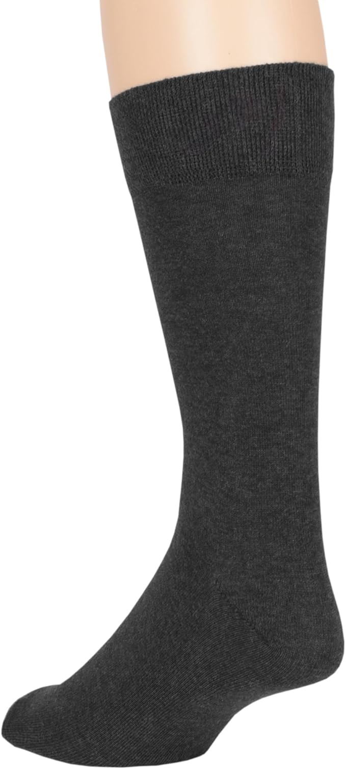 7BigStars Mens Dress Socks – 6 Pairs Crew, Soft Stay Up, Cotton Comfort for Business, Office, Big and Tall, Breathable