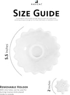 Radicaln Marble Incense Holder 5.5" Inches White Handmade Palo Santo Stick for Home Décor, Modern Incense Holder for Sticks, Citronella incenses Stick for Room & Office Aromatherapy