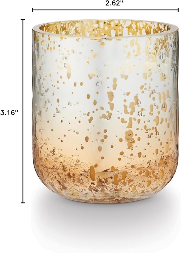 ILLUME Noble Holiday Balsam & Cedar Small Crackle Glass Candle