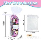 DIY Pink Rose Petal Fragrant Bag Set:1 Pack of Dried Flowers + 5 mesh Bags,Scented Potpourri Bags|Dried Petals for Bowls & Vases| Long-Lasting Aroma for Home Décor, Office, Bathroom, Gift Use.