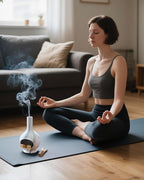 Handmade Ceramic Incense Holder，Stick & Backflow - Sage Holder for Burning ，Meditation Accessories，Easily Grab All Incense Ash (Marble)