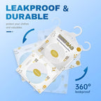 Vacplus Moisture Absorbers, Hanging Closet Dehumidifier Bags, Humidity Packs, Desiccant, Closet Dehumidifiers with Fragrance Free, 10 Pack, 9.8 OZ