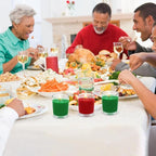 Set of 4 Green Votive Candles for Christmas and St. Patrick's Day, Clear Glass Filled Unscented Soy Wax Candle for Spring Home Decoration and DIY