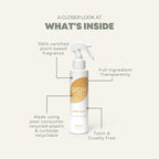 Grow Fragrance 100% Plant-Based Air Freshener Spray | Freshen Fabric & Rooms | Golden Grove Scent - Citrus, Fruits, Watery Green Notes | Made with Natural Essential Oils - 2 Pack, 5 oz each