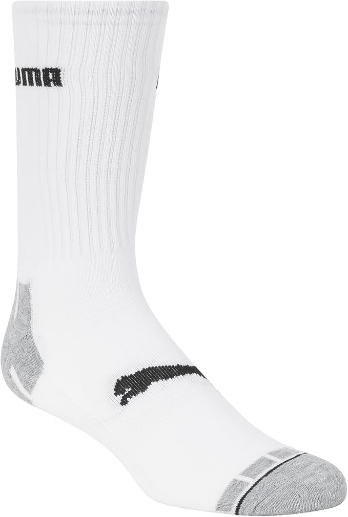 PUMA mens 6 Pack Crew Socks