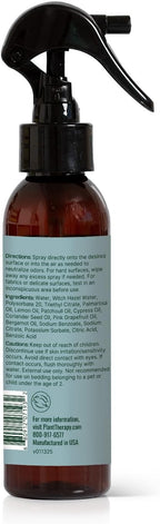 Plant Therapy Deodorizing Room Spray 4 oz Quick, On-The-Go Freshness, Safe & Gentle for Everyday Use, Free from Harsh Chemicals & Synthetic Fragrances