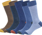 DRASEX Men's Dress Socks Funky Colorful Pattern Cotton Novelty Casual Crew Socks