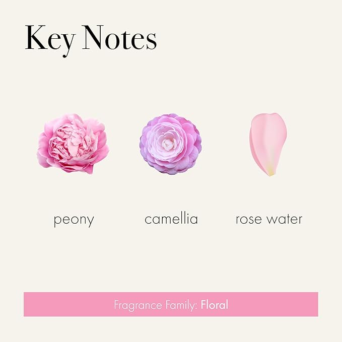 LAFCO New York Signature Reed Diffuser, Duchess Peony - 15 oz - Up to 9 Months Fragrance Life - Reusable, Hand Blown Glass Vessel - Natural Wood Reeds - Made in The USA