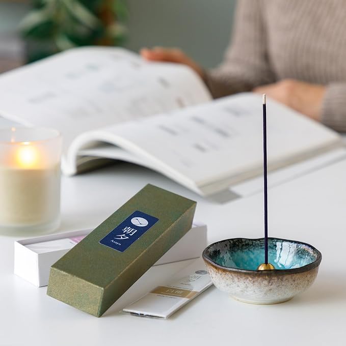 Asayu Japan Incense Sticks Assortment - 5 Sandalwood Fragrance Blends, 20g, 100% Made in Japan Incense Sampler Variety Pack - for Yoga, Zen Meditation & Relaxation