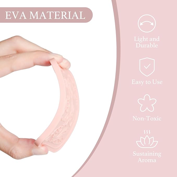 Car Air Freshener, 2 Pack Fresh Rose Scented Sachets for Closet and Drawer, Long-Lasting Home Fragrance Sachets, Car Mirror Hanging Air Freshener & Accessories