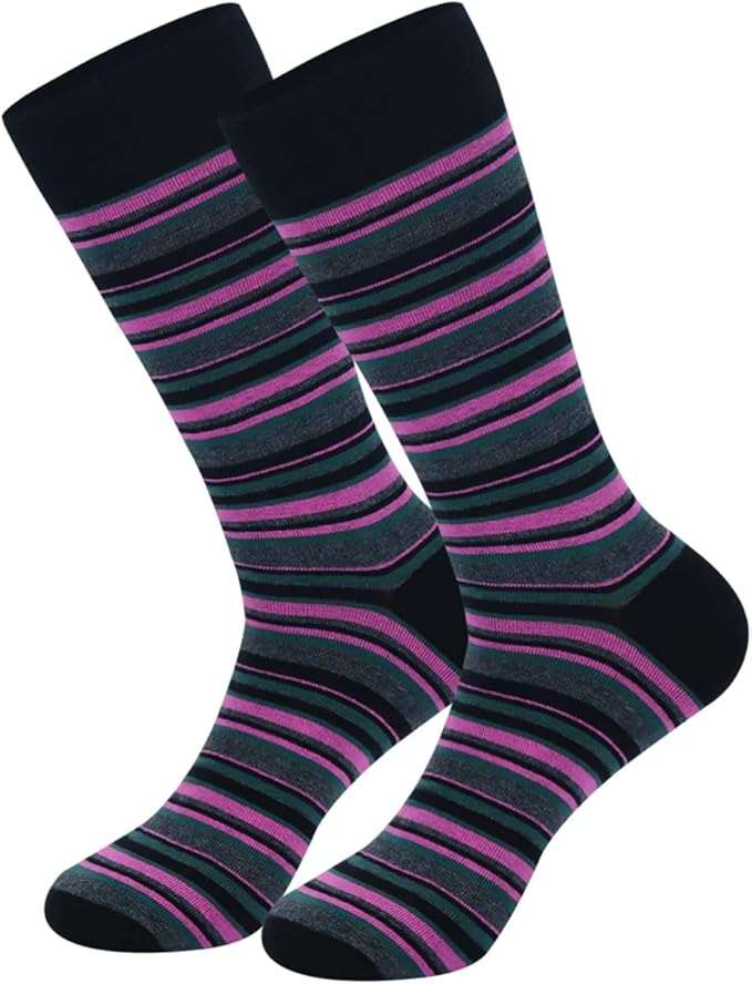 HHX YONLEE Dress Socks 5/6/10 Pairs Crew Argyle Colorful Cotton Novelty Casual Happy Fun
