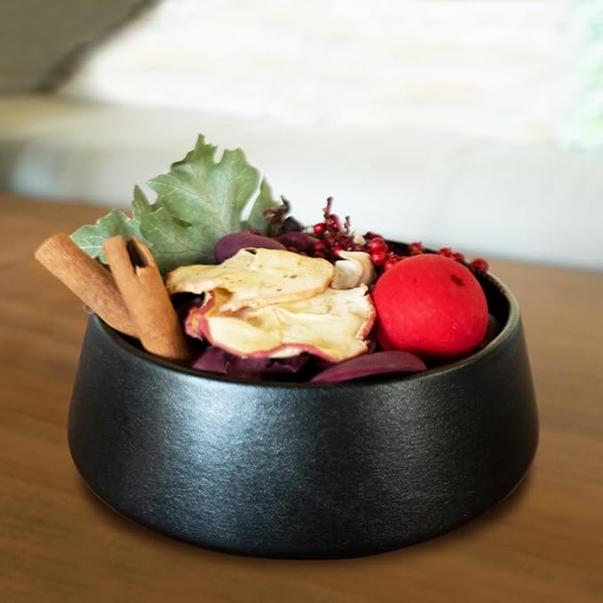 Qingbei Rina Christmas Potpourri Bags, Apple Scented Potpourri Bowl Filler, Red Decorative Dried Flowers, Home Fragrance Sachet, Winter Vase Fillers, Holiday Bathroom Decor (20oz)