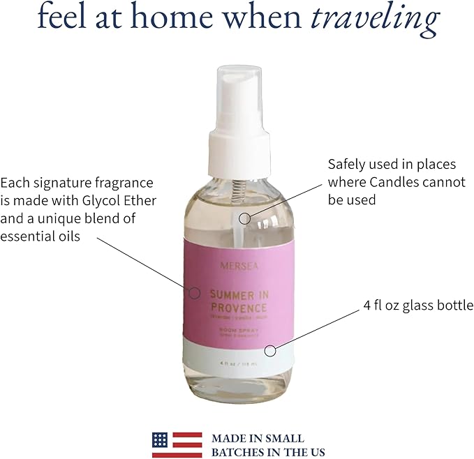 MERSEA Luxury Room Spray, Summer in Provence, 4 oz