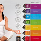 7 Chakra Incense Brick Refill by Aromafume | 7 x 9 Smokeless Aromatic Bricks for Energy Centers | Balance & Meditation Kit | Non-Toxic & Natural | Yoga & Wellness Gift
