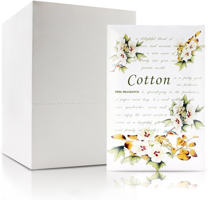 Scented Sachets for Drawer and Closet, Lot of 12 Pieces Inside. (Cotton)