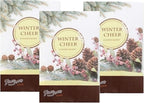 Floral Simplicity Winter Cheer Scented Sachets Pack of 3, Fall & Winter - Long-Lasting Scented Bags, Home Fragrance, Air Freshener & Deodorizer for Closet, Room, Drawer, or Cars, Made in USA