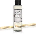Urban Naturals Black Teakwood Reed Diffuser Oil and Sticks Set Refill | Includes a Free Set of Reed Sticks! Fresh Herbs, Birch, Pear, Sage & Amber Fragrance Notes | 4 oz.