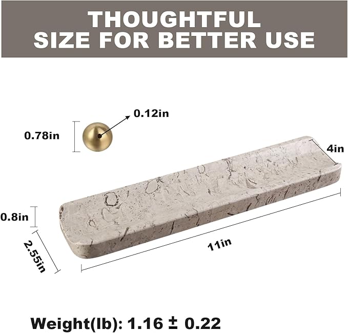 Koville Luxury Natural Marble Incense Holder, Incense Holders for Sticks, Incense Burner Holder, Ideal for Meditation and Relaxing, Easy to Clean