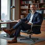 7BigStars Mens Dress Socks – 6 Pairs Crew, Soft Stay Up, Cotton Comfort for Business, Office, Big and Tall, Breathable