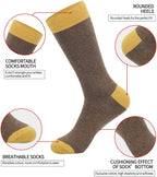 DRASEX Men's Dress Socks Funky Colorful Pattern Cotton Novelty Casual Crew Socks