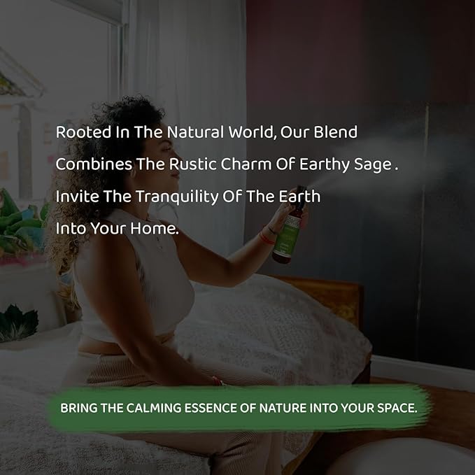 Sacred Element's White Sage Room Spray | Natural Purifying Mist for Energy Clearing, Negativity Release, Spiritual Balance & Aromatherapy | 3.38 Fl Oz / 100ml Non-Toxic Air Freshener