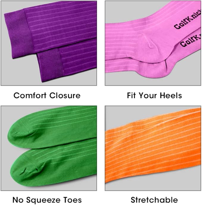 Knee High Solid Color Cotton Socks for Men Women and Youth