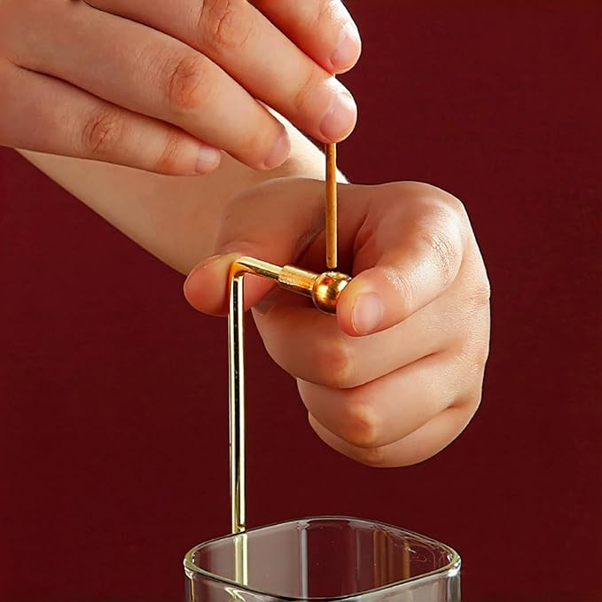 Incense Holder for Sticks with Ash Catcher - Wind Proof Hanging Design, 6x20cm Glass Tube & Spill-Proof Wood Base for 0-2.5mm Sticks, Meditation Yoga Decor (8.5x8.5cm Base)