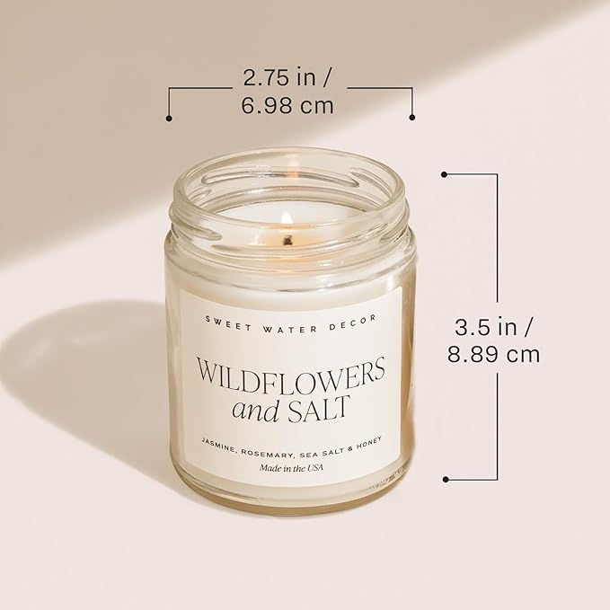 Sweet Water Decor Mulled Cider Candle - Fall Scented with Cinnamon, Icing and Cinnamon Buttery Pastry for Home - Fall Soy Candle with 40 Hours Burn Time - 9Oz Gold Lid Clear Jar Mulled Cider Scents