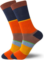HHX YONLEE Dress Socks 5/6/10 Pairs Crew Argyle Colorful Cotton Novelty Casual Happy Fun