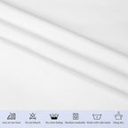 10 Pack White Tablecloths for 8ft Rectangle Tables 60 x 126 Inch - Polyester Table Cover Stain and Wrinkle Resistant Washable Fabric Table Clothes for Wedding Party Banquet Reception Restaurant