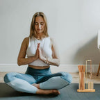 Incense Holder for Sticks with Ash Catcher-2 in 1 Glass Incense Stick & Candle Holder with Storage, Anti-Ash Flying insence-Sticks Burner for Meditation Yoga Spa Home Decor sage (Light Base)