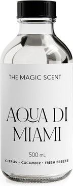 Aqua di Miami Diffuser Oil - Hotel & Home Luxury Scents - Diffuser Oil Scents for Home Designed for Use in All Diffusers - 16.9 fl oz, 500 mL