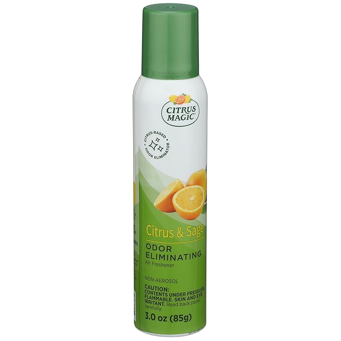 Citrus Magic Odor Eliminating Air Freshener Spray, Citrus and Sage, 3-Ounce, Pack of 3