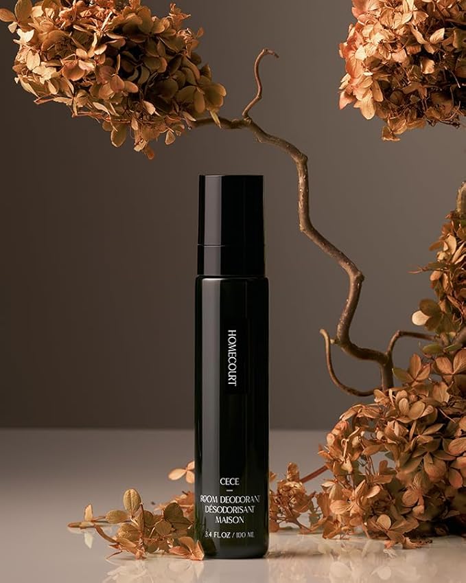 Homecourt Room Deodorant, Natural Room Spray, Fine Fragrance of Cedarwood & Leather, For Kitchen, Bathroom & more, Clean Formula, Cece, 3.4 oz