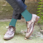 Feraricci Solid Color Casual Dress Socks for Men - Colorful & Comfortable Crew Socks