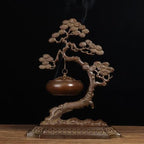 Brass Incense Burner Chinese Traditional Incense Burner Kit Zen Copper Incense Burner Office Home Yoga Room Sandalwood Burner Decoration Censer