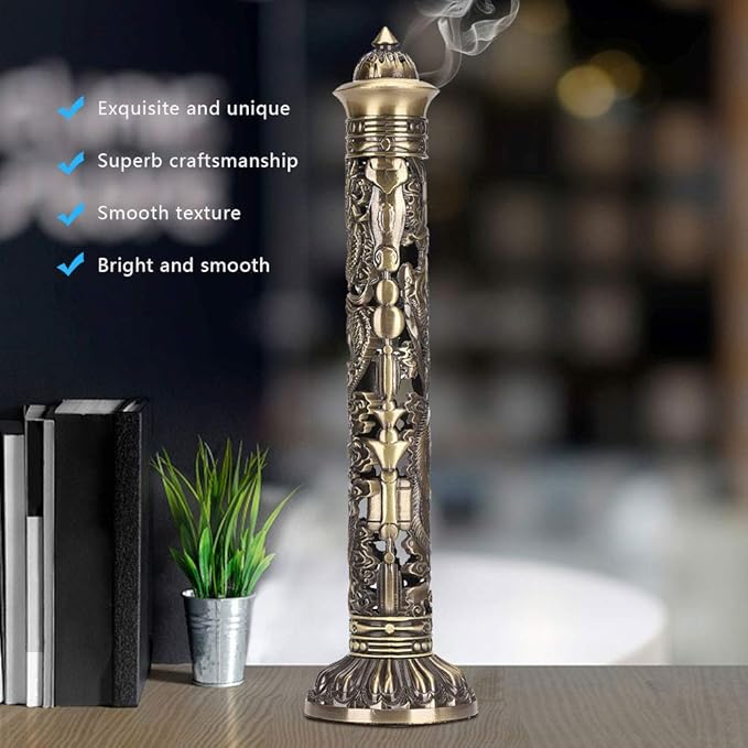 Incense Holder, 3.3x2.8in Dragon Incense Burner, Dragon Incenses Holder Suitable for Home Decoration or Tea Room Decoration