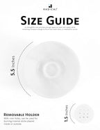 Radicaln Marble Incense Holder 5.5" Inches White Handmade Aesthetic Room Decor & Apartment Essential, Aromatherapy Holder for Incense Sticks, palo Santo Stick for Incense Burner