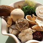 Qingbei Rina Potpourri Bags,Jasmine Scented Potpourri Bowl Filler,White Decorative Dried Flowers, Home Fragrance Sachet of Petal,Vase Bathroom Decor,10oz