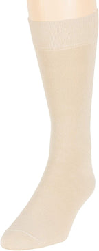 7BigStars Mens Dress Socks – 6 Pairs Crew, Soft Stay Up, Cotton Comfort for Business, Office, Big and Tall, Breathable