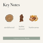 LAFCO New York Signature Reed Diffuser, Feu de Bois - 15 oz - Up to 9 Months Fragrance Life - Reusable, Hand Blown Glass Vessel - Natural Wood Reeds - Made in The USA