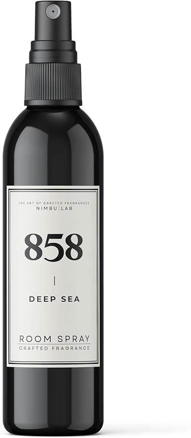 858 Deep Sea - Room Spray, Hotel Fragrance, Citrus, Powder, Sandalwood, Dark Musk Infuse with Natural Essential Oils Blend, Aroma Oil (8oz/237ml)