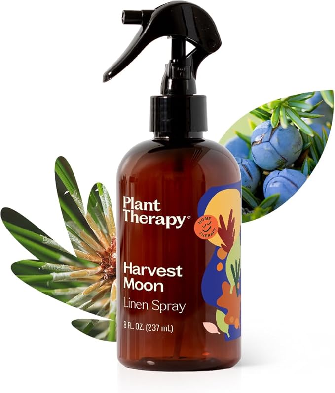 Plant Therapy Harvest Moon Fall Linen Spray 8 oz All Natural Pillow and Linen Spray, Powered by Essential Oils, Aromatherapy