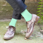 Feraricci Solid Color Casual Dress Socks for Men - Colorful & Comfortable Crew Socks