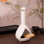 Handmade Mini Chiminea Palo Santo Holder - Ceramic Incense Burner for Cone & Stick, Ideal for Meditation, Energy Cleansing, Aromatherapy and Ideal Gift for Home Decor