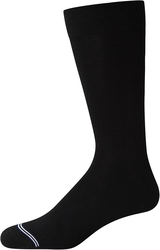 Nautica Mens Dress Socks - 5 Pack Breathable Comfort Stretch Crew-Length Work Socks for Men for Business Formal Wear (6-12.5)